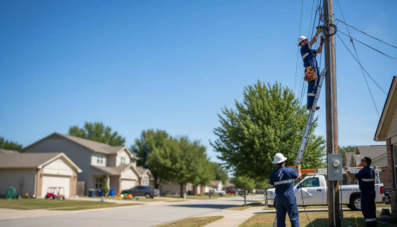 Residential electrician providing installation services in Durand, IL